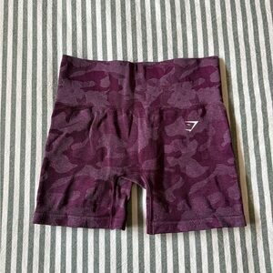 Purple/Pink Camo Gymshark Seamless Shorts